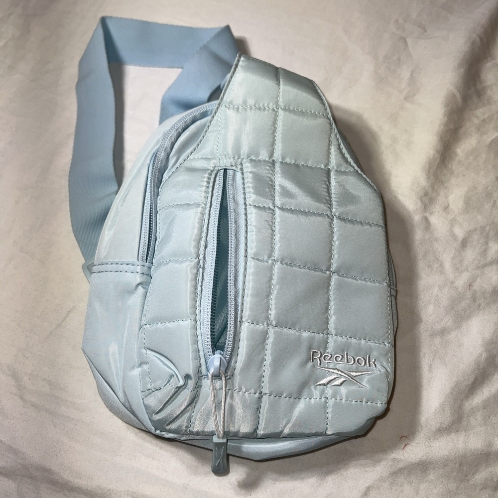 Reebok Women's Crossbody Sling Bag - Backpack Light Blue